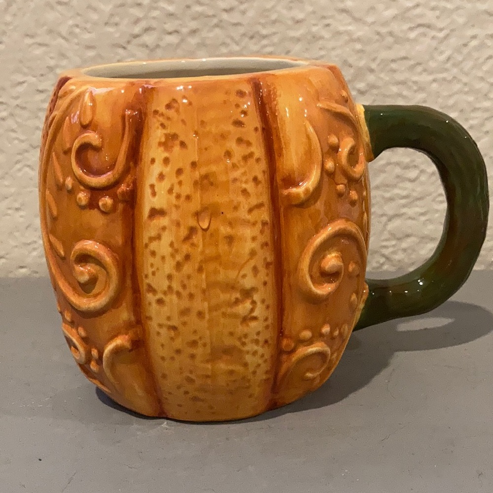 EUC! Gibson Home Pumpkin Ceramic Coffee/Tea Mug! Holiday kitchen